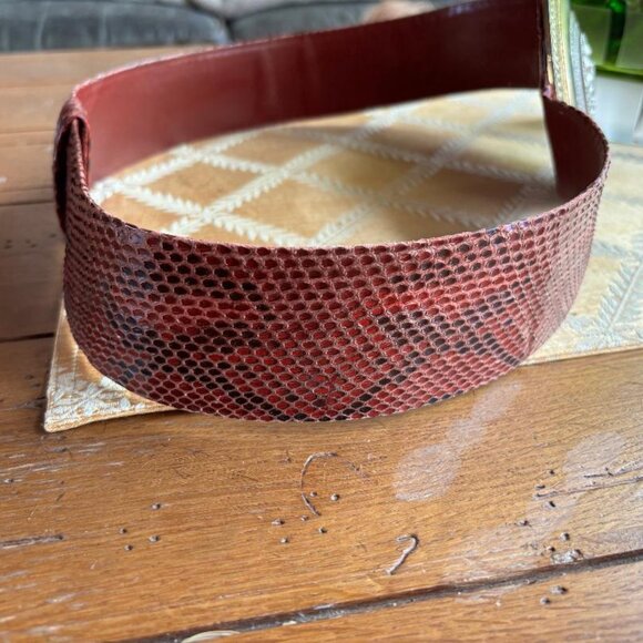 Vintage Judith Leiber Snakeskin Belt